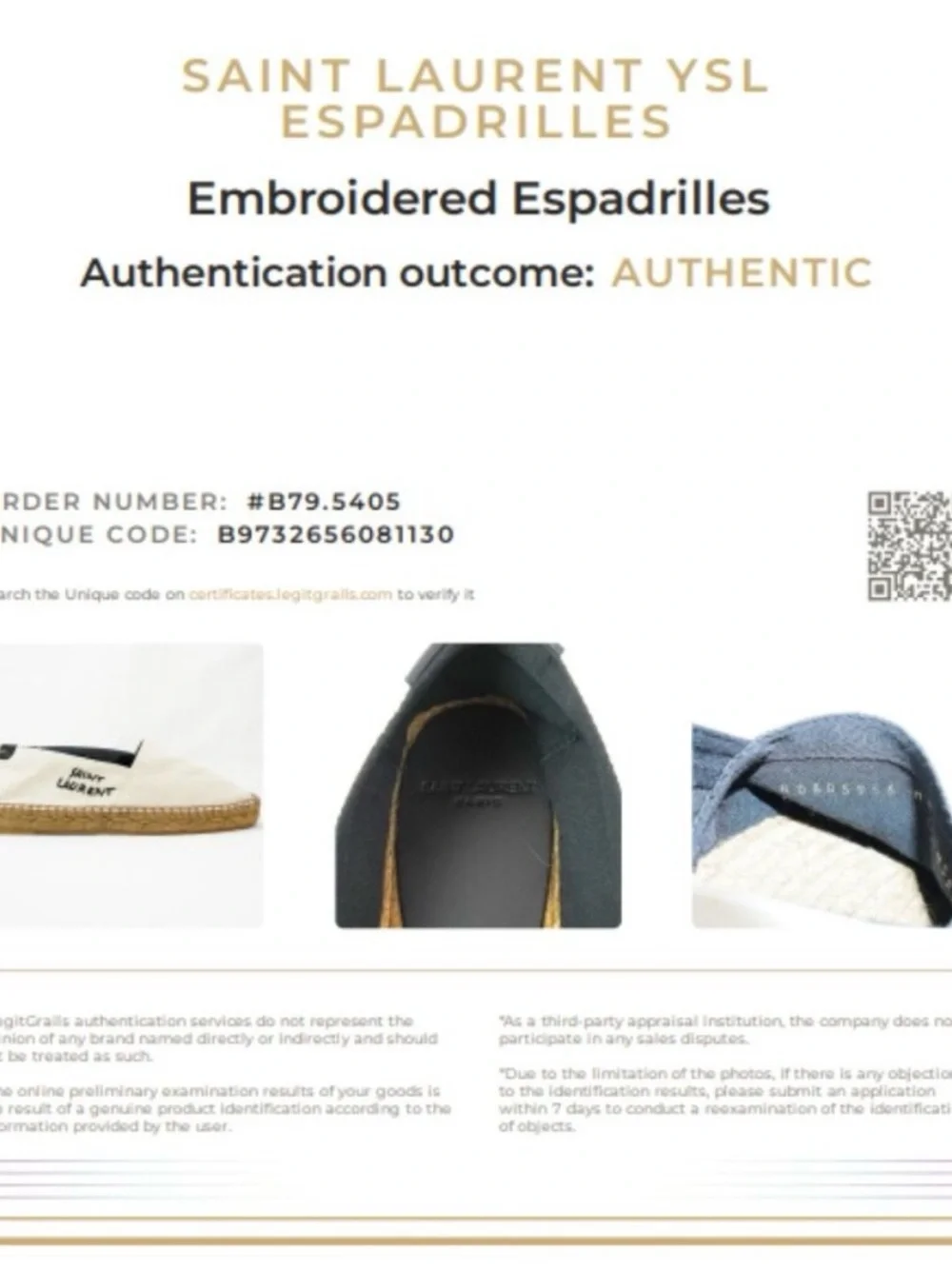 ✨ NIB Authentic Saint Laurent Espadrilles ✨